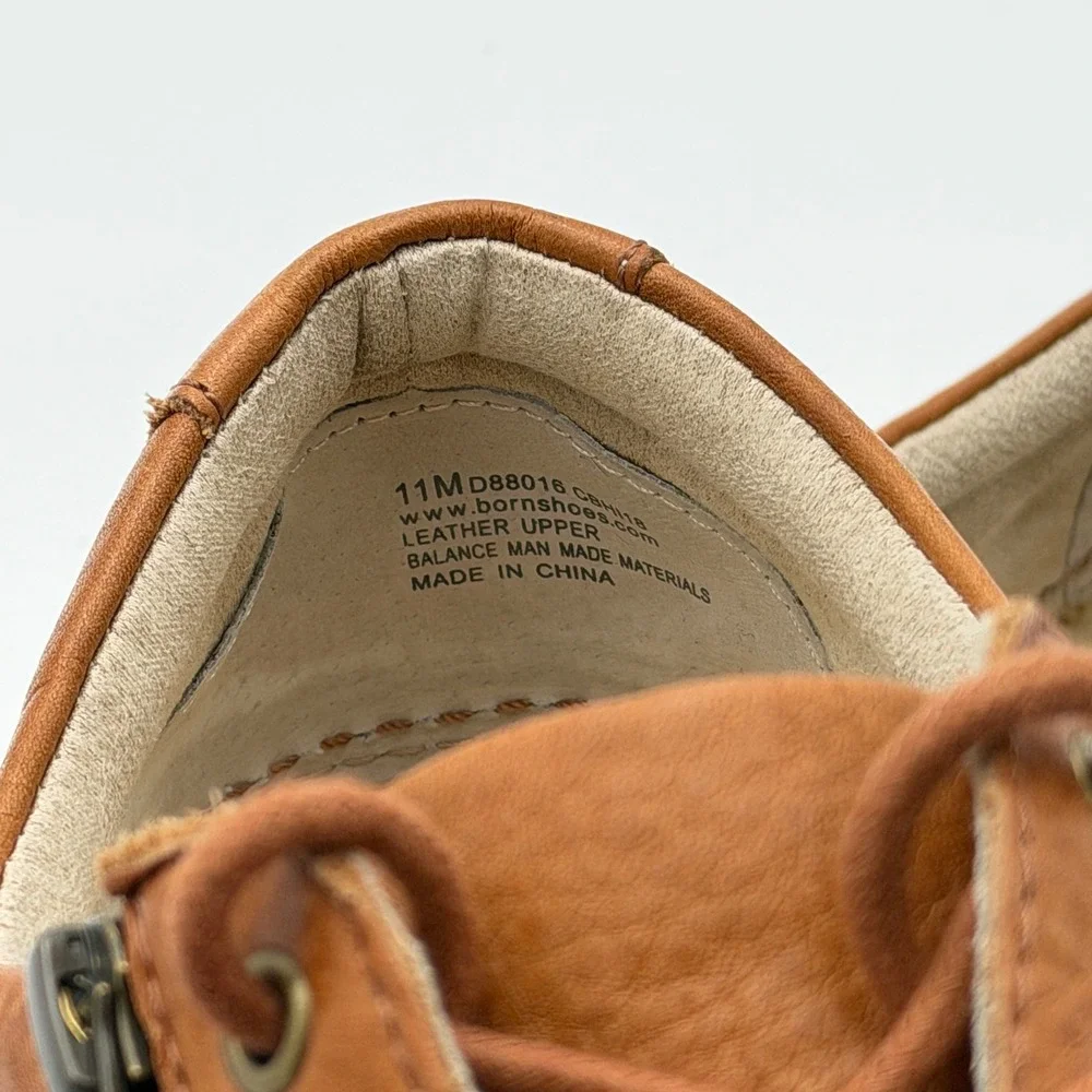 BORN Shoes‎ Women's 11 Zip Lace Up Casual Sneakers Brown